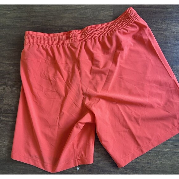 Reebok Men's Regular-Fit Moisture-Wicking 9" Woven Drawstring Shorts Orange XL - Picture 4 of 4